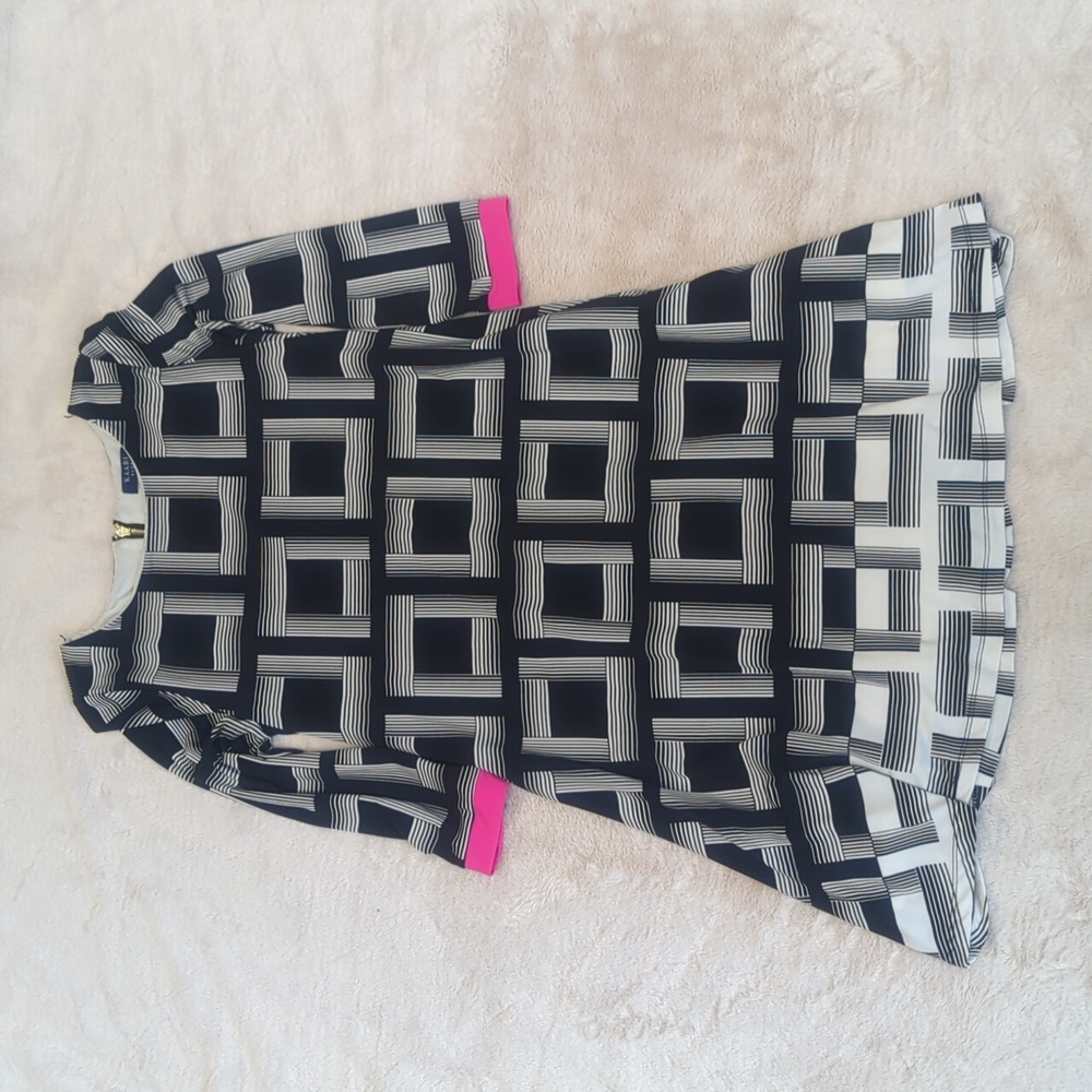 Kaari Blue Geometric Mini Dress